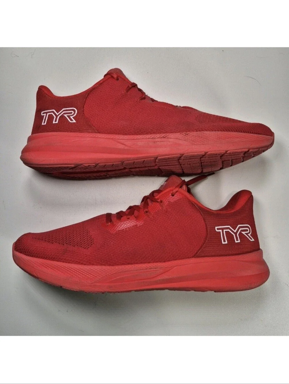 TYR Techknit RNR 1 Red Shoes Men Size 12 Women Size 13.5 Running Sneakers